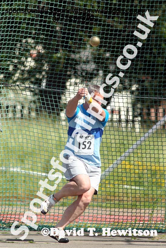 Hammer, North East Masters Champs, Monkton Stadium,  Jarrow. Photo: David T. Hewitson/Sports for All Pics